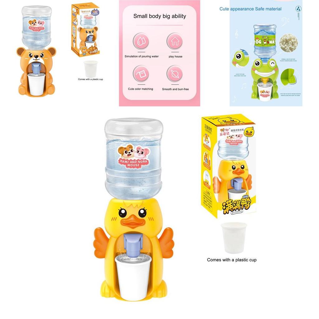 Cute Mini Water Dispenser Toy For Kids Simulation Play House Game Kitchen Toy