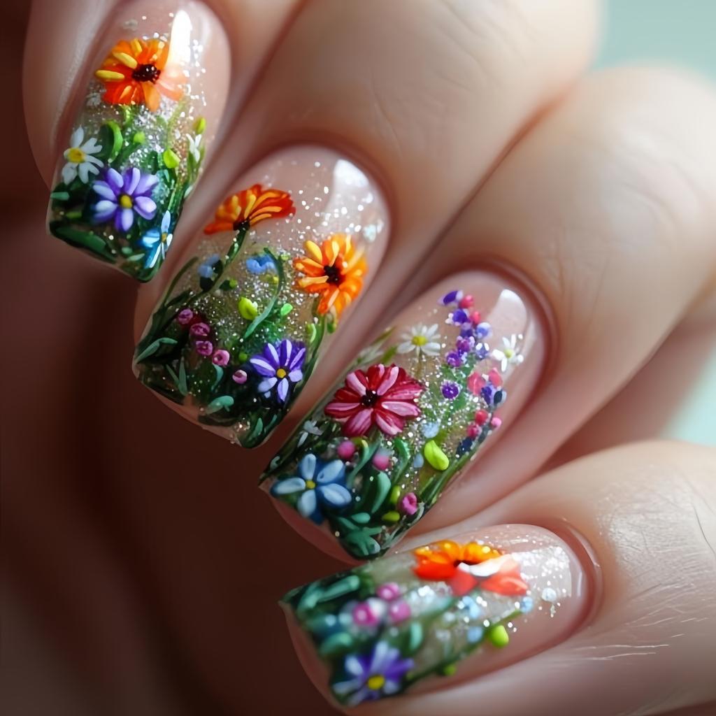 24 Pezzi Unghie Finte French Press Semplici Punte Unghie Design Striscia Amore Unghie Finte Quadrato Corte Donna Acrilico Copertura Completa Nail Art Unghia Finta