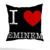E-Eminem Music Pillow Case Pillow Case Living Room Sofa Cushion Cover Suitable For Home Bedroom Room Decoration