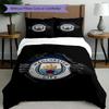 3pcs Duvet Cover Set (1*Duvet Cover + 2*Pillowcase, Without Core),Manchester City FC Print Bedding Set, Bedroom Decor, All‑Season, Birthday Gift