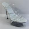Damenschuhe Transparente Fischmaul-Spitzensandalen Dünne Ferse High Heel Tanzschuhe 15cm Absatz 5cm Plateau YKC