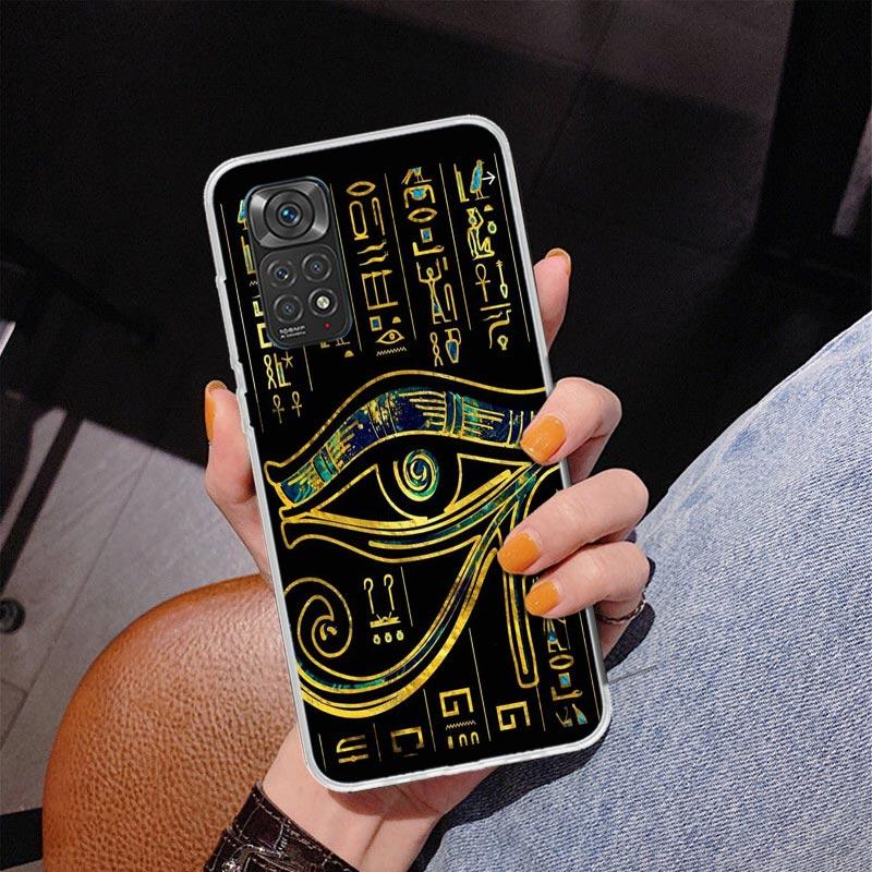 

Священный Глаз Гора Египет Фреска Чехол для Телефона Для Xiaomi Redmi Note 15 14 13 12S 12 11 Pro Plus 14S 11S 11E 10 10S 11T 5G Персональный Redmi Note 11E Pro