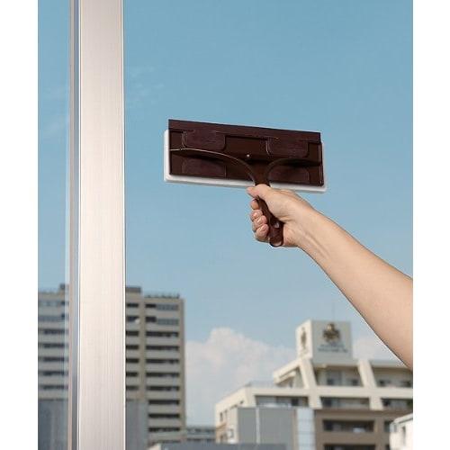Yamazaki Sangyo Window Glass Screen Wiper, Satto, Brown, 134960
