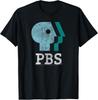 PBS Logo Shirt Blue Teal White Public Broadcasting TShirt Unisex T-Shirt