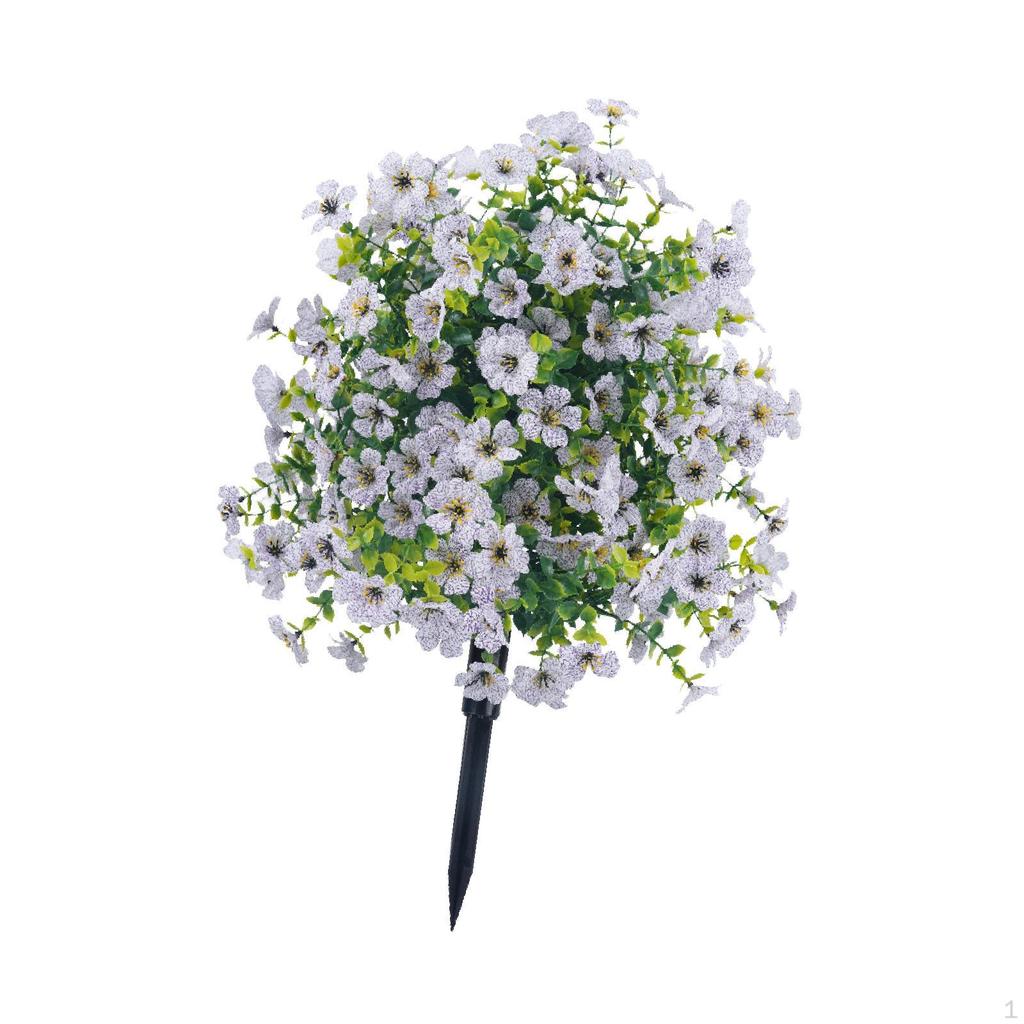 Artificial Flowers Ball Faux Greeny Shrub Plants with Ground for Interiors