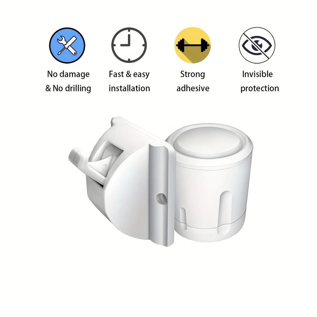 8 szt. Magnetyczne Zamki Bezpieczeństwa dla Dzieci - Łatwy Montaż, Nie Wymagają Śrub ani Wiercenia, Plastik Bez Ftalanów, Idealne do Zabezpieczania Drzwi i Szuflad