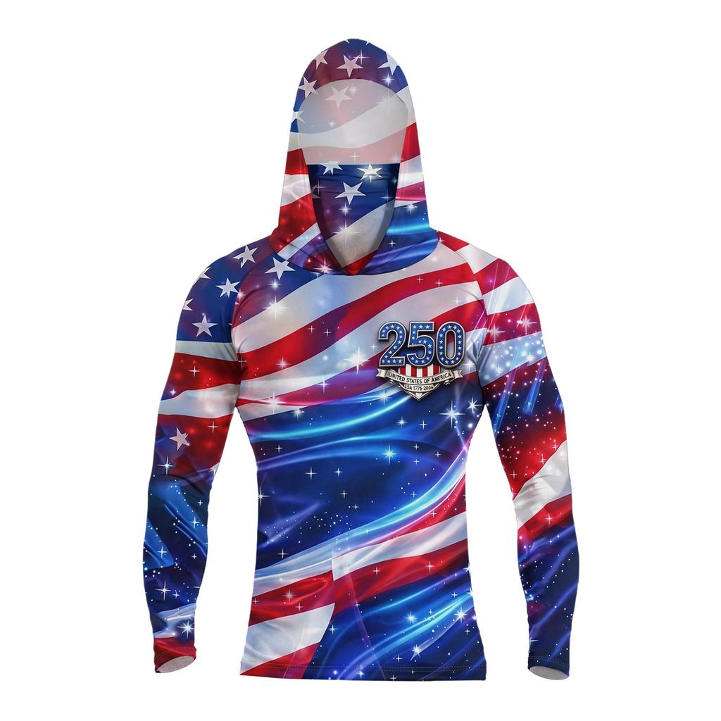 Men's Summer Quick-dryingLong-sleeved T-shirt Sun ClothingFishing FitnessSports Hded Long-sleeved Tops