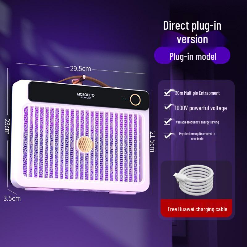 2025 Electric Shock Mosquito Killer Lamp - Portable Outdoor, Wall-Mounted, or Handheld Option