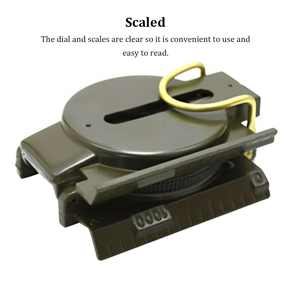 High Precision Compass Waterproof Outdoor Gadget Sports Hiking Mountaineering Professional Metal Compasses Guide Tool