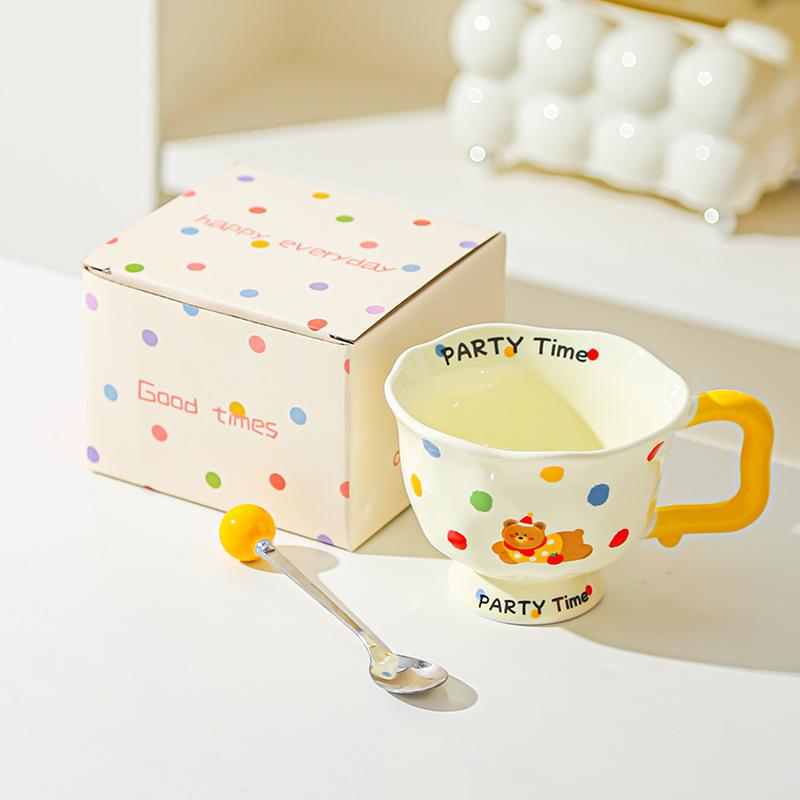 Creative Fashion Ceramic Mug Office Gift Home Cup Coffee Cup Water Cup Breakfast Cup Happy Birthday
