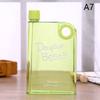 380Ml Transparent Flat Water Bottle Travel Bicycle Drinking Juice Cup Reusable Portable Plastic Bottles Bpa Free Sport Bottle