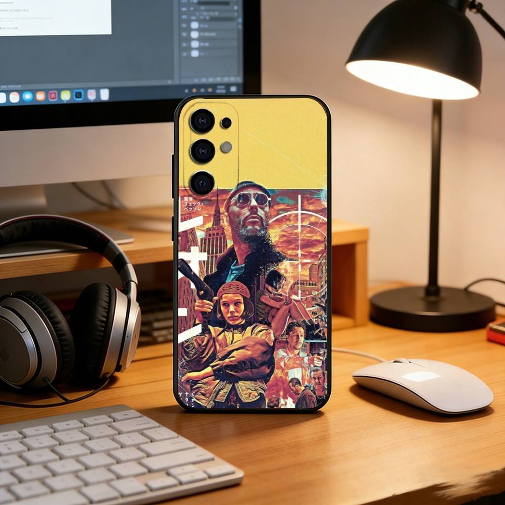 Léon The Professional  Phone Case For Samsung S25,S24,S21,S22,S23,S30,Ultra,S20,Plus,Fe,Soft Silicone Black Cover