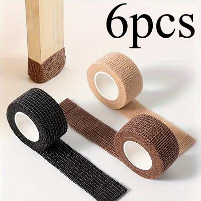 Silent and Durable 6-Pack Polyamide Furniture Leg Protectors - Non-Slip Chair and Table Feet Covers - Adhesive Pads for Sofa Stools
