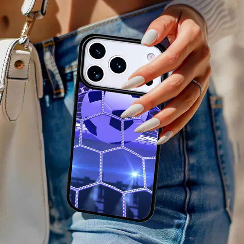 Football Phone Case For iPhone 17 Air 14 15 13 12 Max Cover For Apple 14 15 16 16e 11 Pro Max Plus Coque
