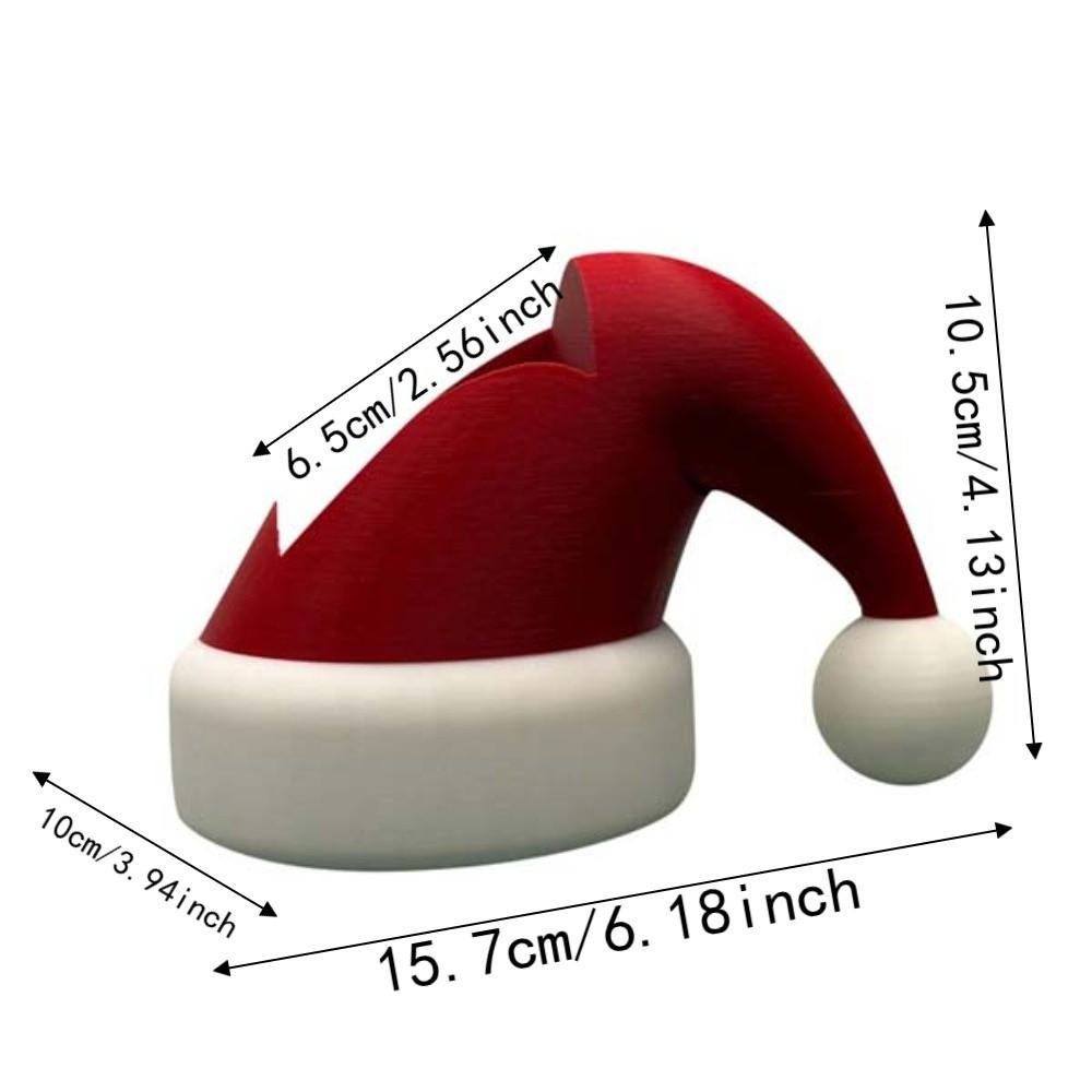 3D PlA Christmas Hat Bottle Holder Lightweight Design Desktop Soap Dispenser Family Gathering