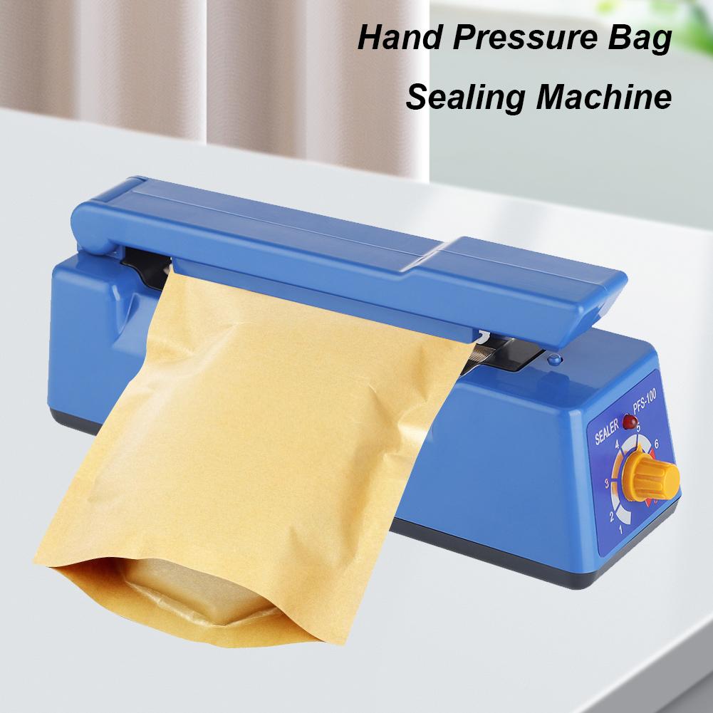 

100mm/200mm Heat Sealing Hand Impulse Sealer Kitchen Food Sealer Vacuum Bag Sealer Packing Machine For Vacuum Food Sealing Tools 100mm eu синий
