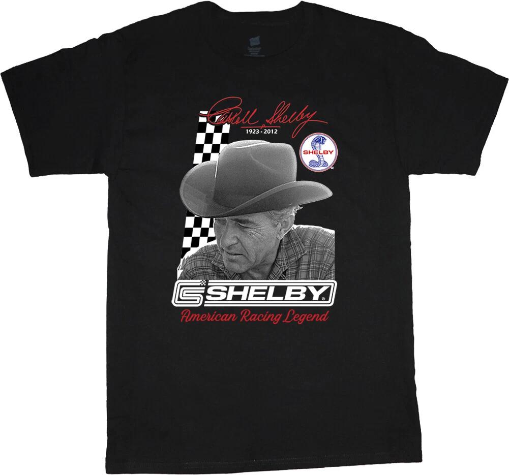 Carroll Shelby Cobra Ford Mustang T-shirt Mens Graphic Tees Clothing Car Guy XXL