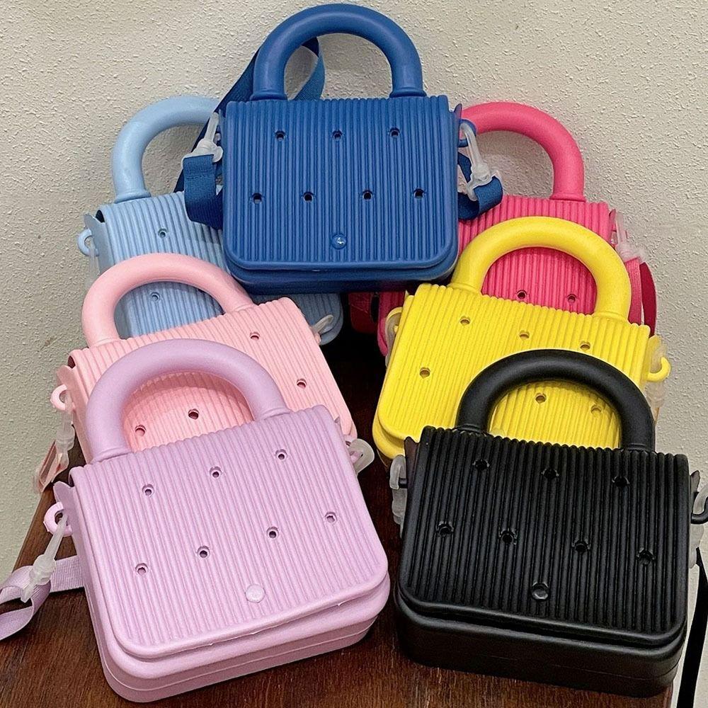 Top Handle EVA Handbags With Hole Adjustable straps Cartoon Crossbody Tote  Outdoor Activities