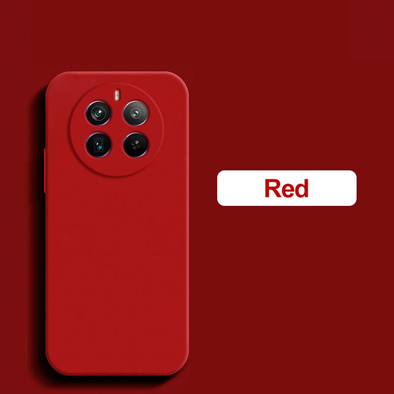 Für Hülle Für Realme 12 Pro Plus Hülle Quadratische Flüssigsilikon Handyhüllen Für Realme 12 Realme12 Pro+ Pro Plus Stoßfest Weiche Hülle