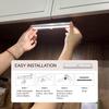 6PK Under Cabinet Lighting, 12LED Motion Sensor 12LED Light Indoor, Night Led Lights Rechargeable Stick-on Lights for Kitchen Closet Stairs