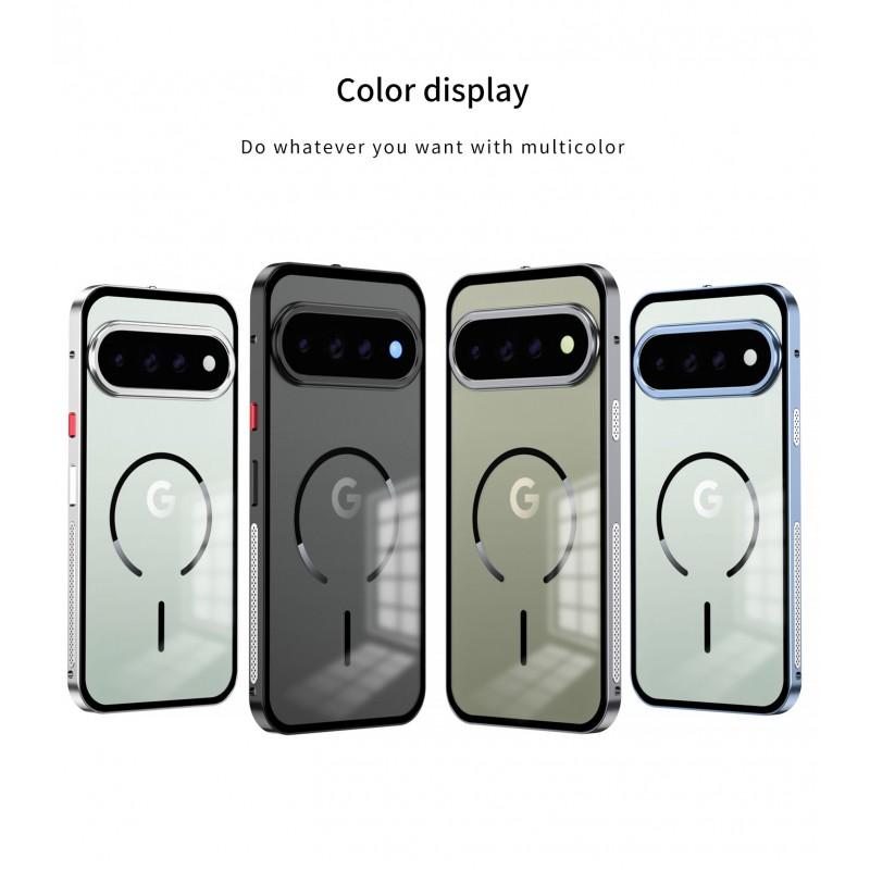 Metal Bumper Phone Case Google Pixel 11 Pro XL 10 Magnetic Heat Dissipation Anti-fall