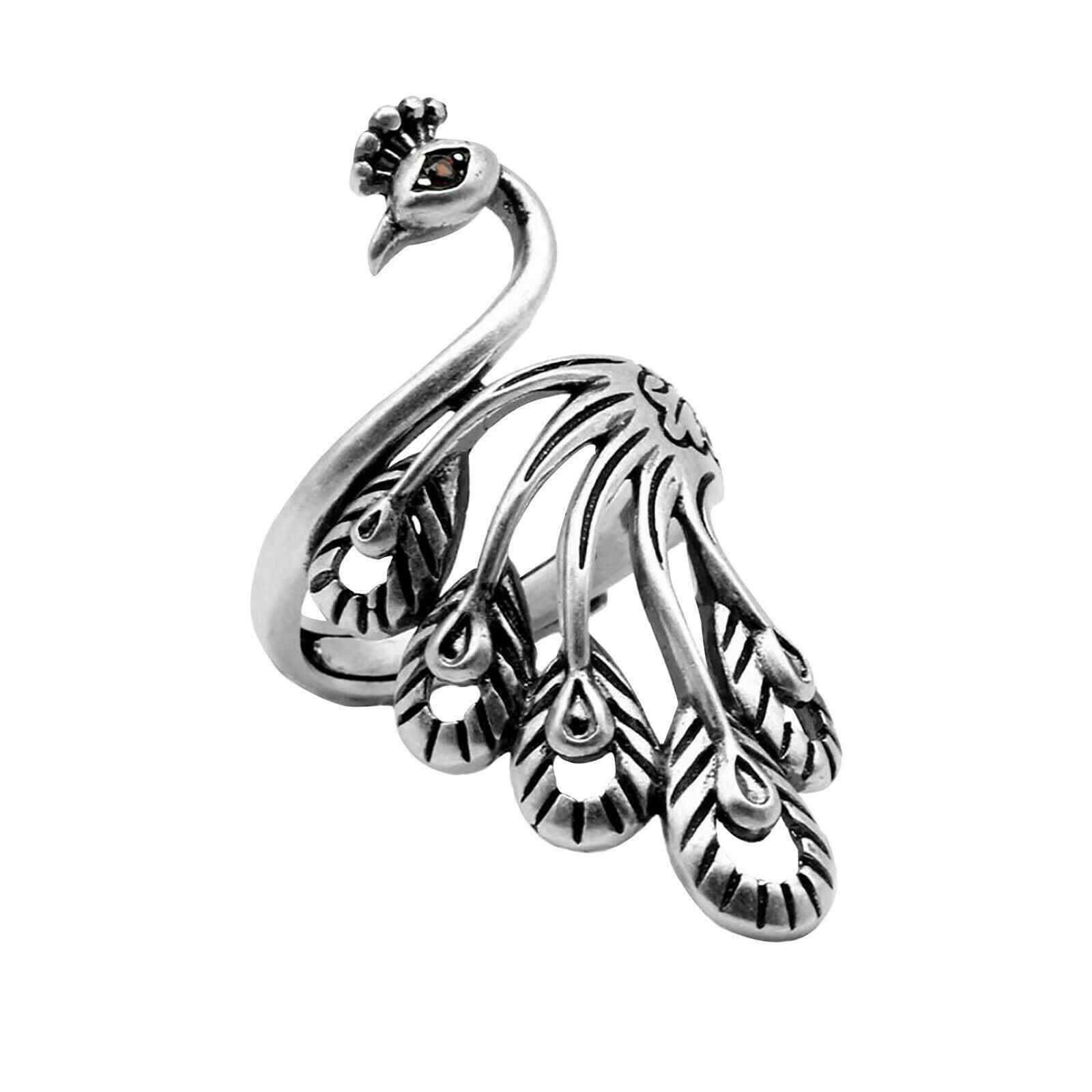 

Аксессуары Вязание петли Вязание крючком Кольцо Кольцо Швейные аксессуары Павлин Рыба Феникс Напёрсток Кольцо Peacock B