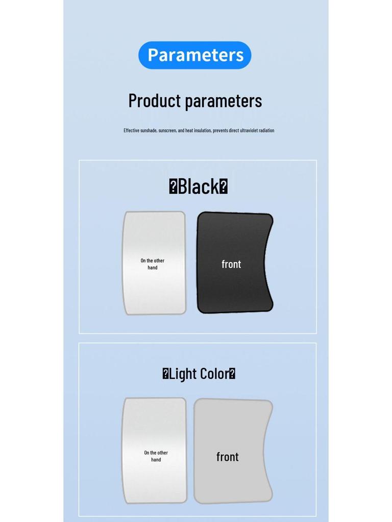 Tesla Model Y/3 Panoramic Sunroof Sunshade - Heat Insulation & Sun Protection