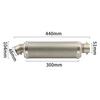 51mm Universal Motorcycle Exhaust Stainless Steel Muffler Escape 310 370 440 Mm Pipe 100cc-1000cc ATV GP Scooter For Fz6 Pcx125