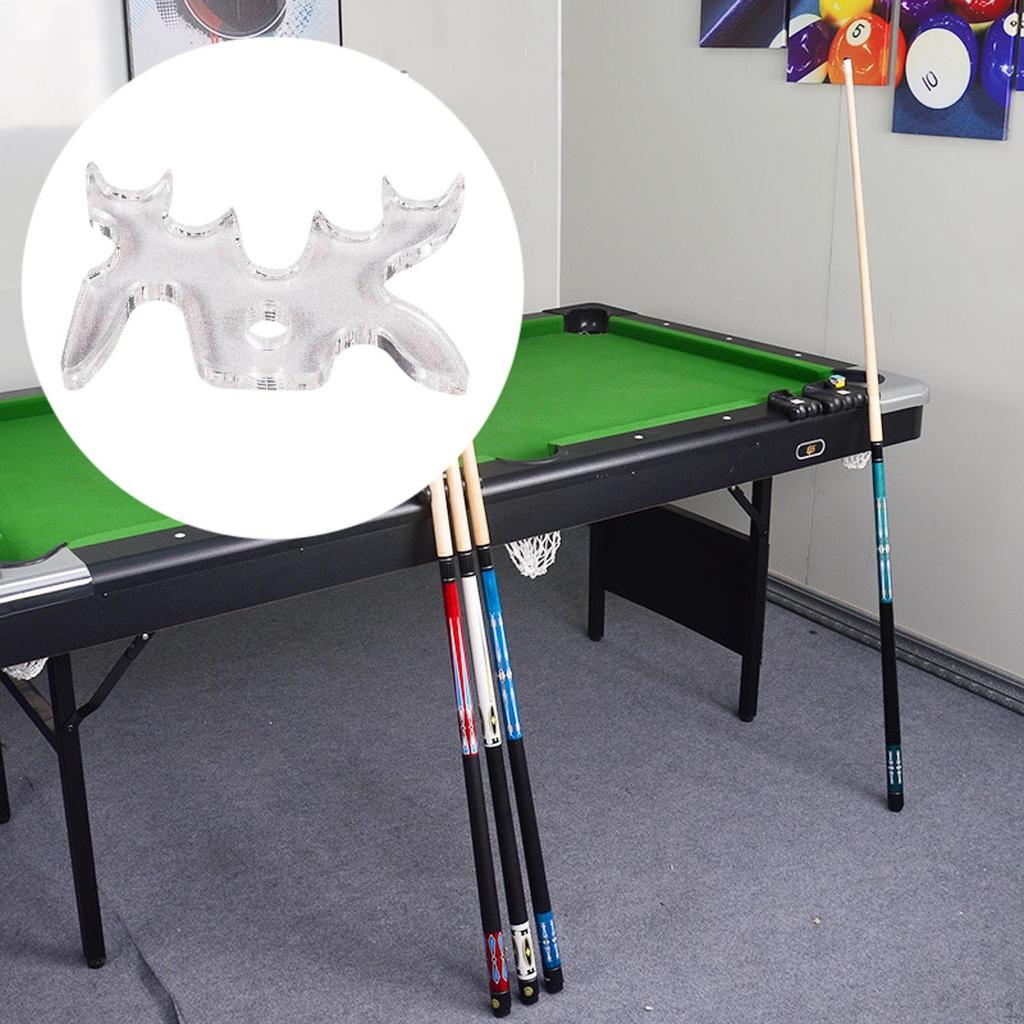 Acrylic Pool Cue Bridge Head Wall Shelf Bracket