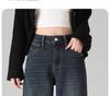 Women's Wide-Leg Loose Jeans for Spring & Autumn 2025 - Perfect for Pear-Shaped Bodies with Thick Legs & Wide Hips