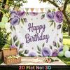 Red Floral Photography Backdrop 1pc - Wall Hanging Decor