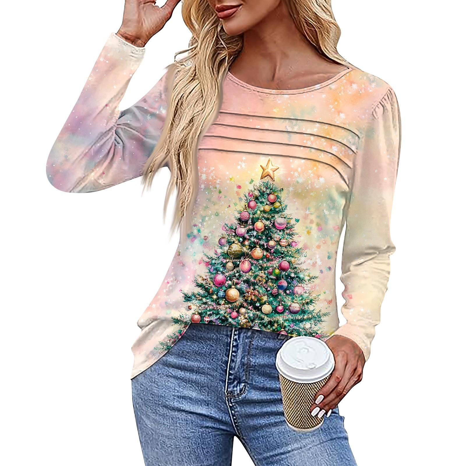 

Женская футболка с принтом, длинный рукав, повседневная, выходного дня, модная, базовая, с круглым вырезом, обычная, топ L