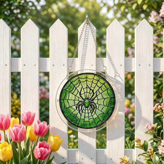Halloween Acrylic Puzzle Suncatcher Window Hanging7.87 Inch Sun Catcher Window Decoration Ornament Ideal