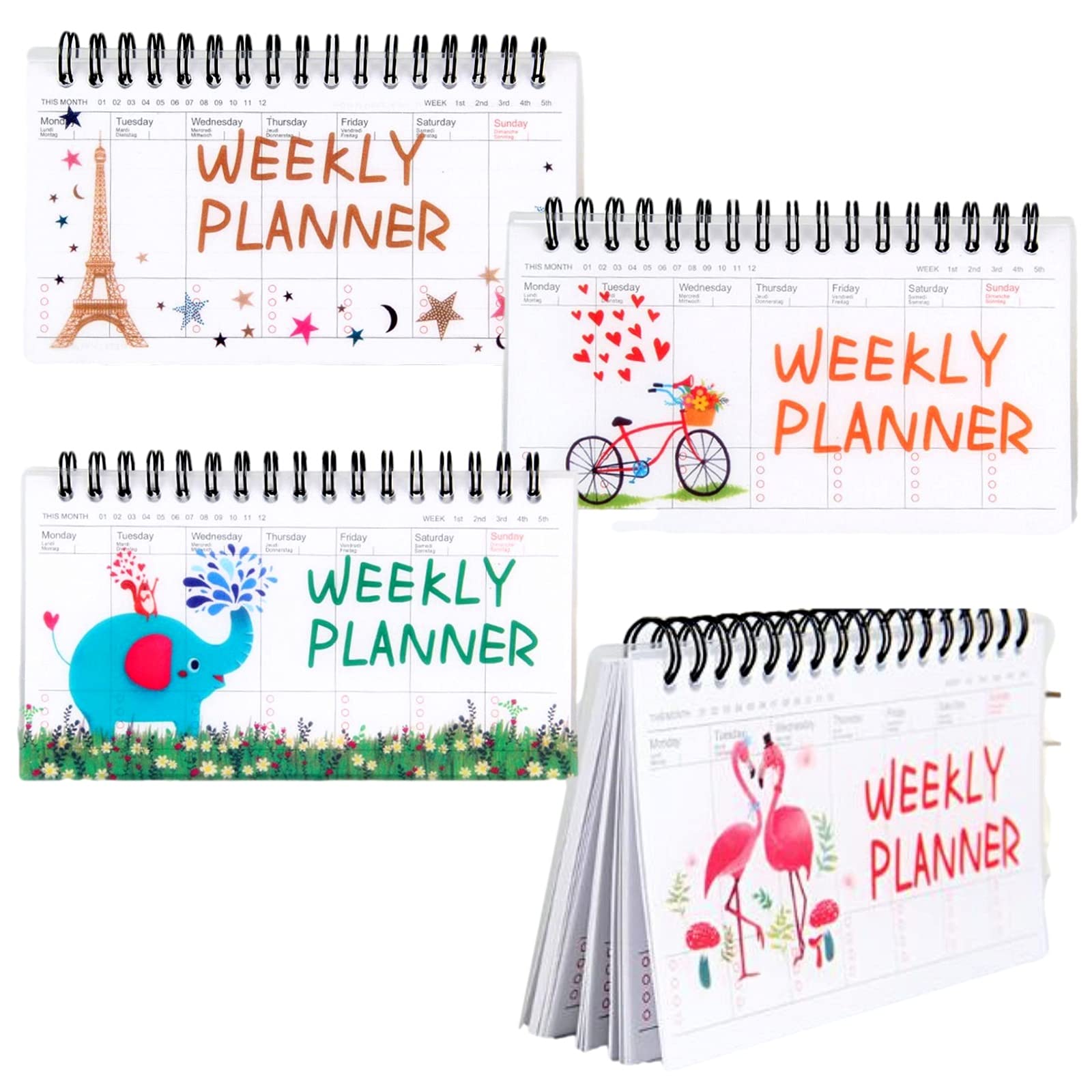 

Copeflap Weekly Planner, Daily Planner with To Do List, Notebook (Set of 4)