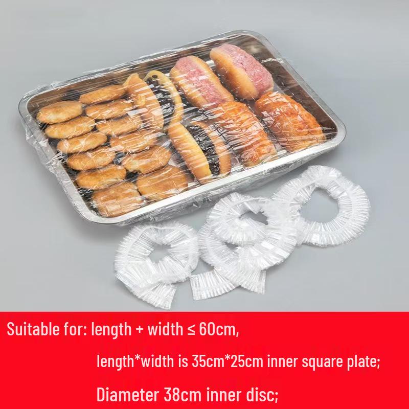 Large Transparent Fresh-Keeping Cling Film Set for Trays, Bowls, and Baking Pans