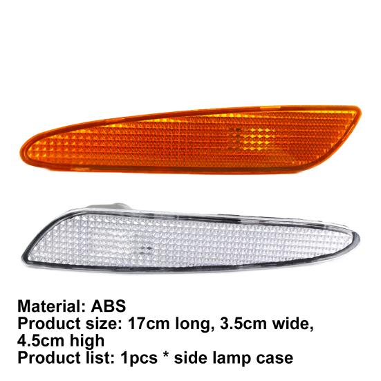 Side Marker Light Bezel Reliable Modification ABS Left/Right Bumper Turn Signal Housing 2118200221 2118200121 for Mercedes-Benz W211 03-06