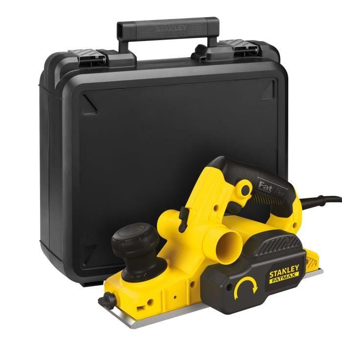 Rabot électrique filaire - Stanley Fatmax - FME630K-QS - 750W - Largeur de rabotage 82 mm