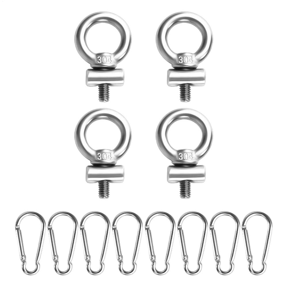 Track Mount Eyelet Rail Vertical Tie Down Eyelet Rail Mount Secure Kayak Screws Outdoor Parts for Vehicles RV Canoe Fixing Tool