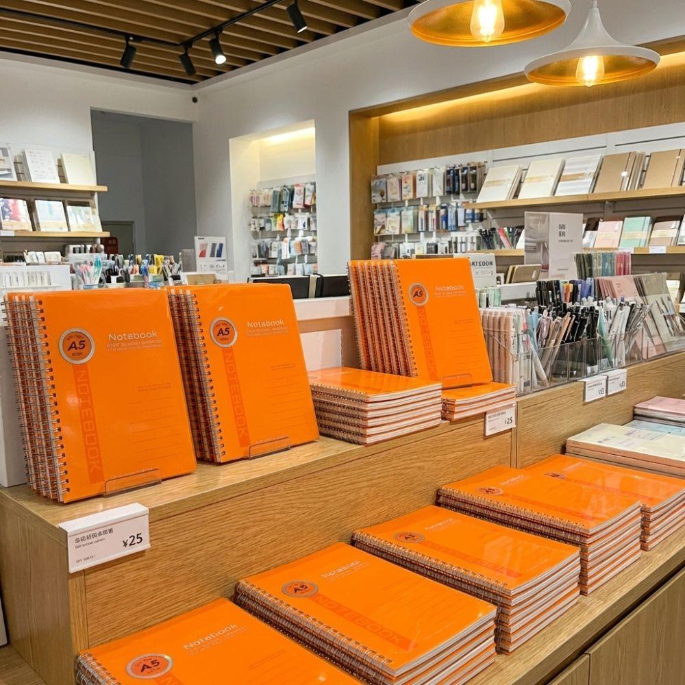 Flexible Coil Design PP Coil Notebook Waterproof Cover Journal Notebook  Note-Taking