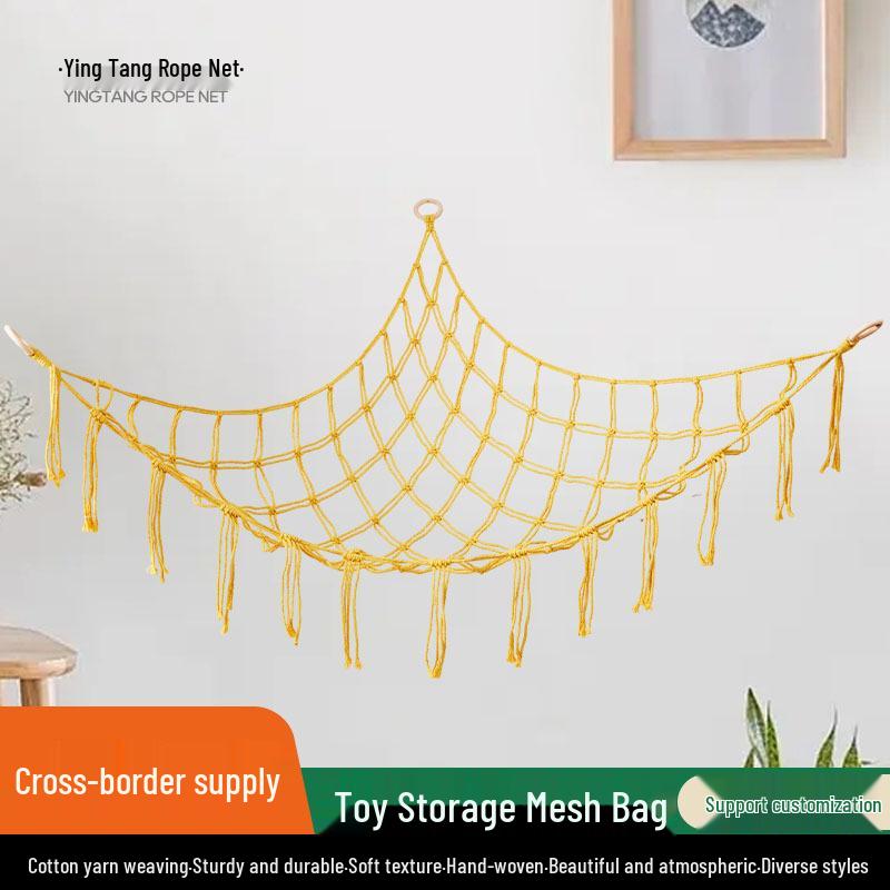 Corner Toy Hammock: Plush Triangle Storage & Room Decor