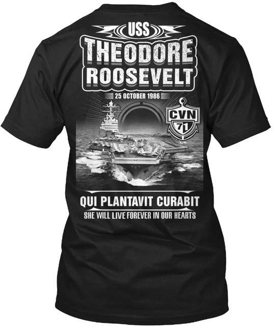 USS THEODORE ROOSEVELT CVN 71 Tee T shirt Made in the USA Size S to 5XL S