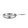 Titanium stainless steel frying pan deep large capacity lotus leaf pattern pan household non-stick wok pan