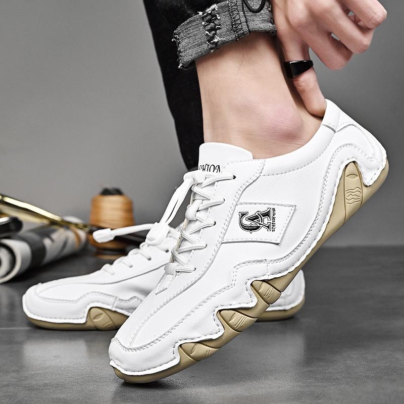 Încălțăminte de primăvară, piele naturală, ocazional de condus, respirabil, Octopus Gommino, pentru bărbați, pantofi leneși, casual