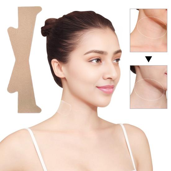 5/20Pcs Neck Lifting Tape Breathable Smoothing Neck Wrinkle Tape Women Anti-Wrinkle Neck Firming Patch Invisible High Elastic Sagging Skin Neck Strip