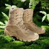 New Large-size Breathable Tactical Boots Special Forces Outdoor Hiking Wear-resistant Training Combat Boots High-top Military Boots Men