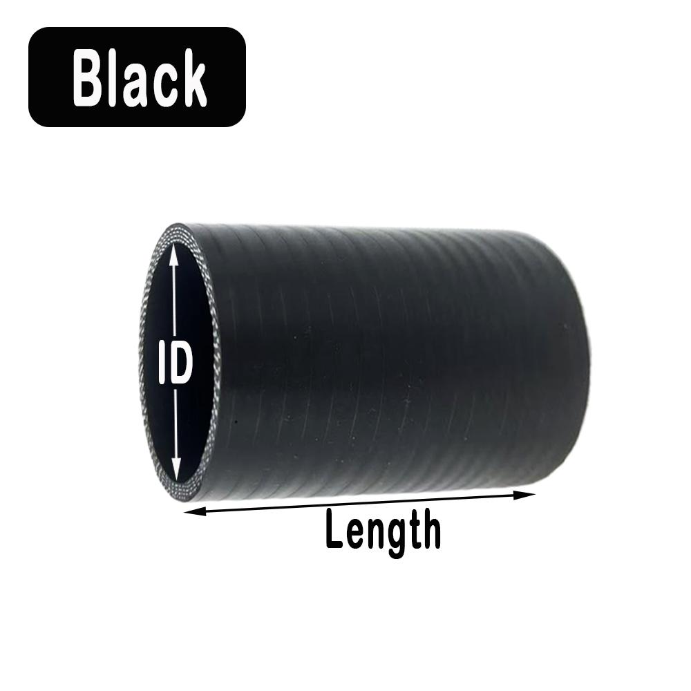 

Black L100mm Universal Silicone Tubing Hose Straight Connector Car Intercooler Turbo Intake Pipe Coupler ID 45 48 50 60 63 80 mm 100mm чёрный