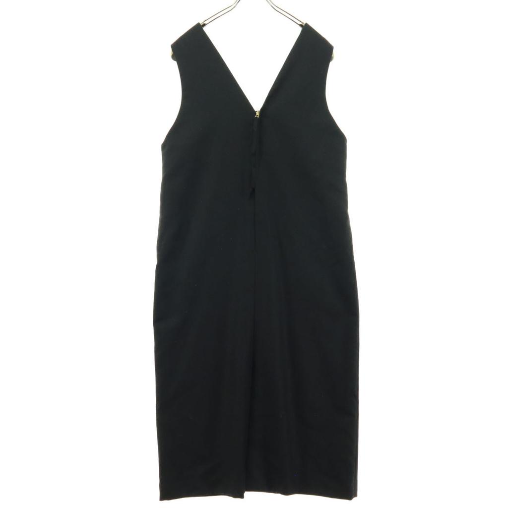 Ships Made In Japan No Sleeve Knee-length Dress S Black Women Used