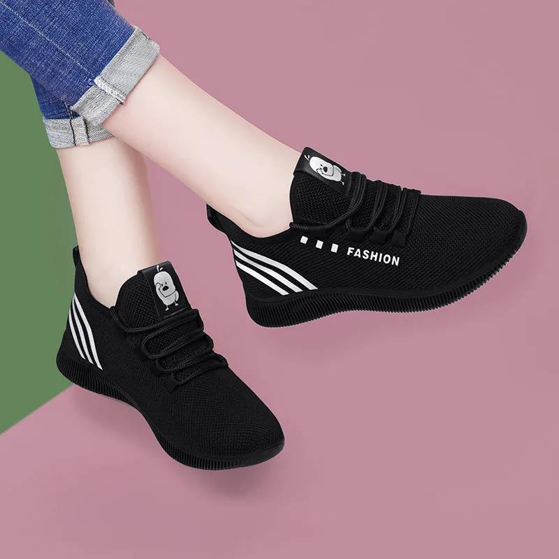 Women's Casual Shoes, Mesh Breathable Soft-soled Sports Shoes, New Customized Processing Shoes