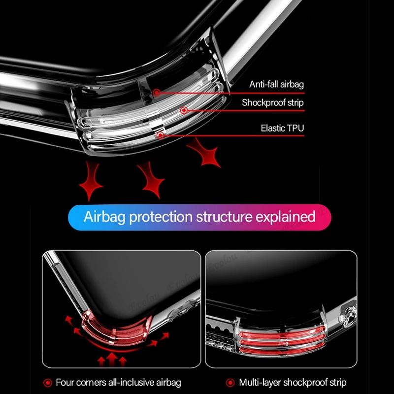 Crossbody Lanyard TPU Phone Case For Honor 600 Lite Transparent Shockproof Soft Silicone Back Cover For Honor 600 Lite
