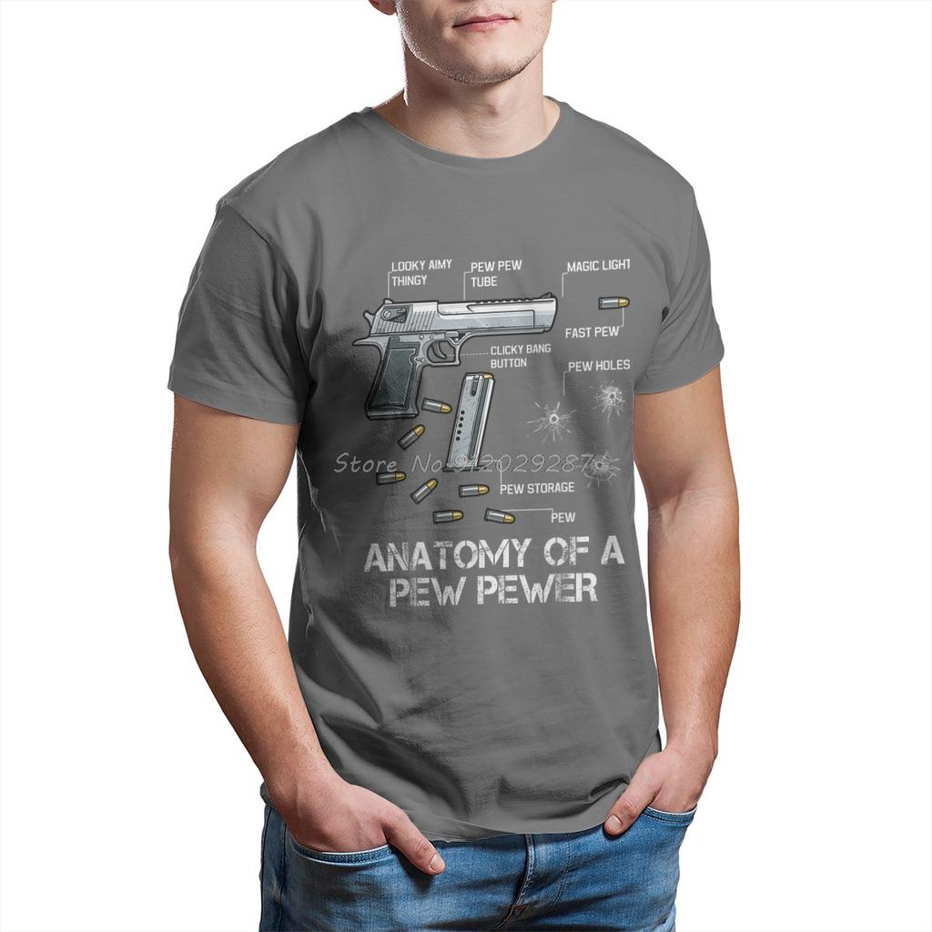 Anatomy Of A Pew Pewer Ammo Gun Amendment Meme Lovers  Tshirt Man T Shirt  Cotton Summer Tops T Shirts